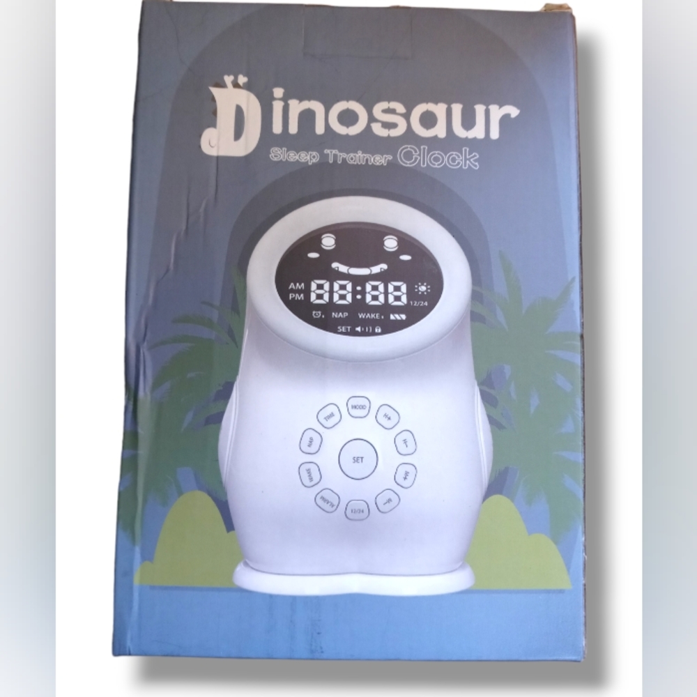 Goline Dinosaur Sleep Training Alarm Clock